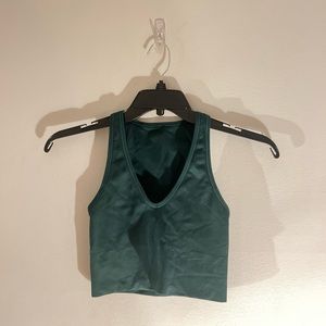 Green Athleta Cropped Tank